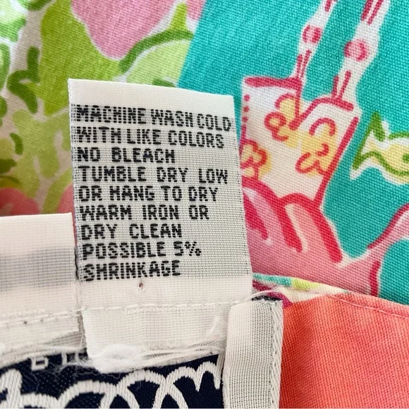 Lilly Pulitzer Vintage ‘90’s Patchwork Cropped Pants Size 0 - Picture 12 of 13